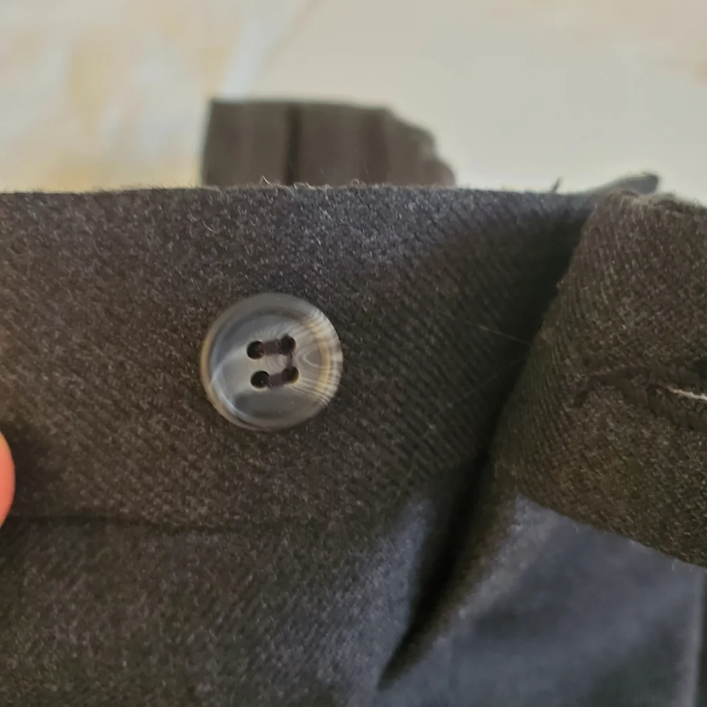 Bill Blass Menswear black/gray formal suit pants - Picture 3 of 14